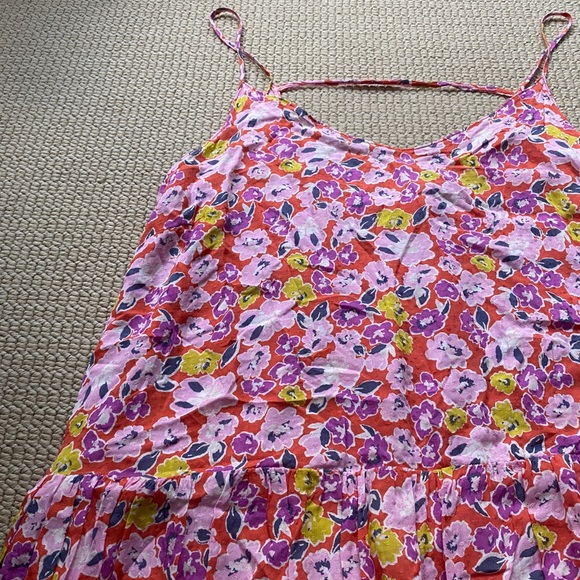 Lush Vibrant Summer Flowy Floral Strappy Dress - Picture 6 of 9